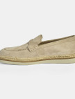Bej Erkek Örgü Detaylı Süet Loafer Bej Erkek Örgü Detaylı Süet Loafer