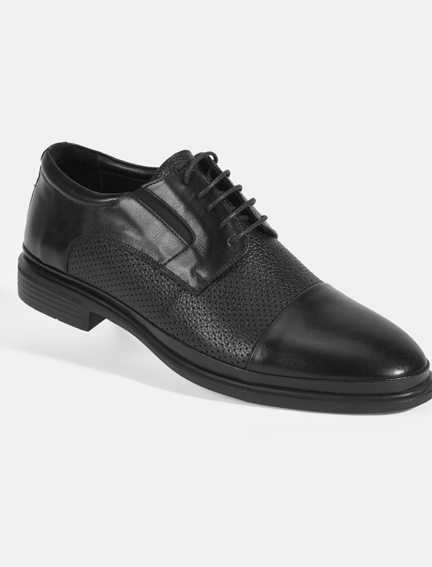Siyah Erkek Bağcıklı Deri Klasik Ayakkabı Siyah Erkek Bağcıklı Deri Klasik Ayakkabı
