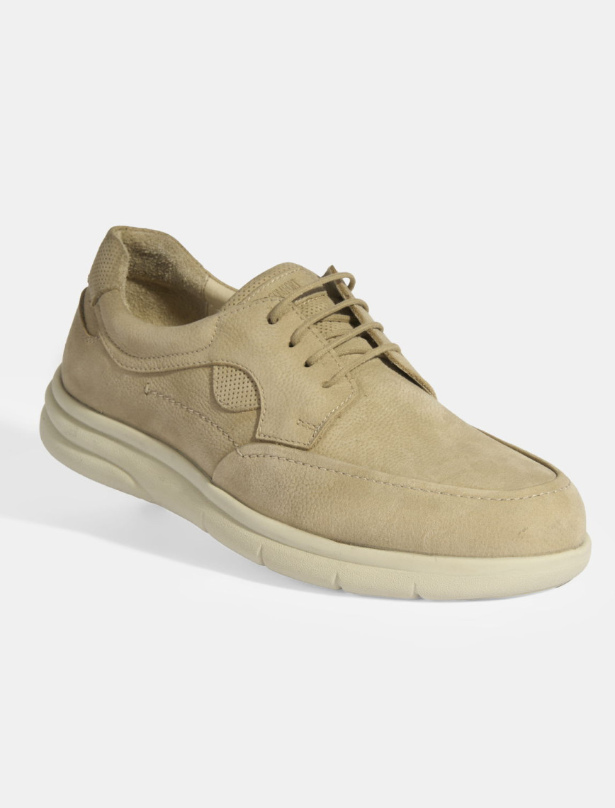 Erkek Bej Nubuk Deri Bağcıklı DesaComfort Günlük Ayakkabı Erkek Bej Nubuk Deri Bağcıklı DesaComfort Günlük Ayakkabı