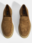 Taba Erkek Örgü Detaylı Süet Loafer Taba Erkek Örgü Detaylı Süet Loafer