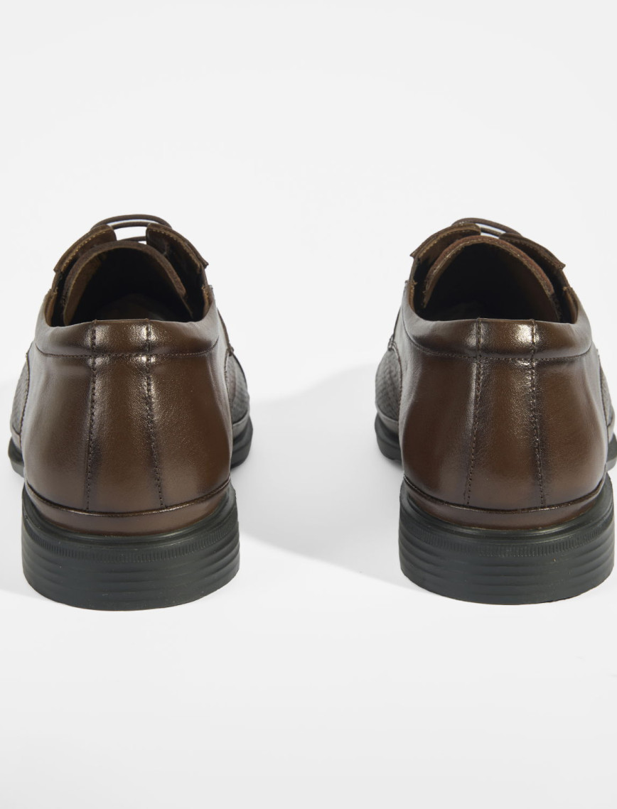 Kahve Erkek Bağcıklı Deri Klasik Ayakkabı Kahve Erkek Bağcıklı Deri Klasik Ayakkabı