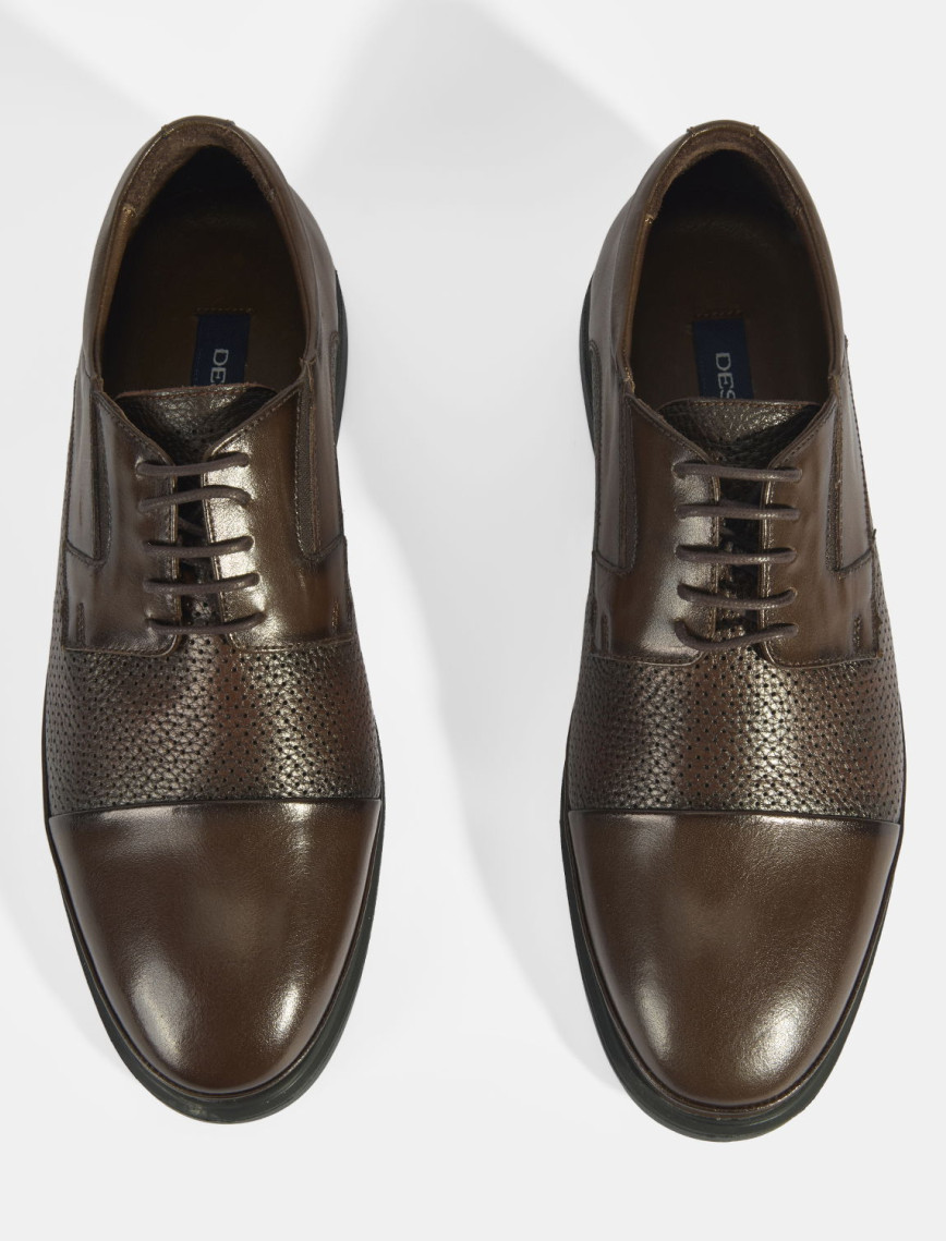 Kahve Erkek Bağcıklı Deri Klasik Ayakkabı Kahve Erkek Bağcıklı Deri Klasik Ayakkabı