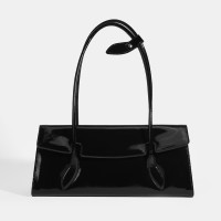 Siyah Kadın Yaprak Detaylı Deri Omuz Çantası Siyah Kadın Yaprak Detaylı Deri Omuz Çantası