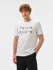Calvin Klein Enlarged Logo Erkek Beyaz T-Shirt Calvin Klein Enlarged Logo Erkek Beyaz T-Shirt