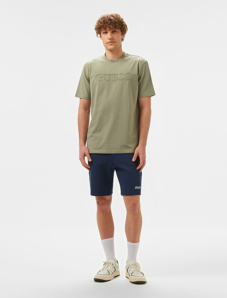 Guess Ss Alphy Mid Organicetch 180 Erkek Yeşil T-Shirt Guess Ss Alphy Mid Organicetch 180 Erkek Yeşil T-Shirt