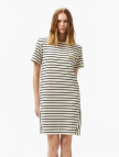 Nautica Kadın Beyaz Regular Fit Çizgili Elbise Nautica Kadın Beyaz Regular Fit Çizgili Elbise