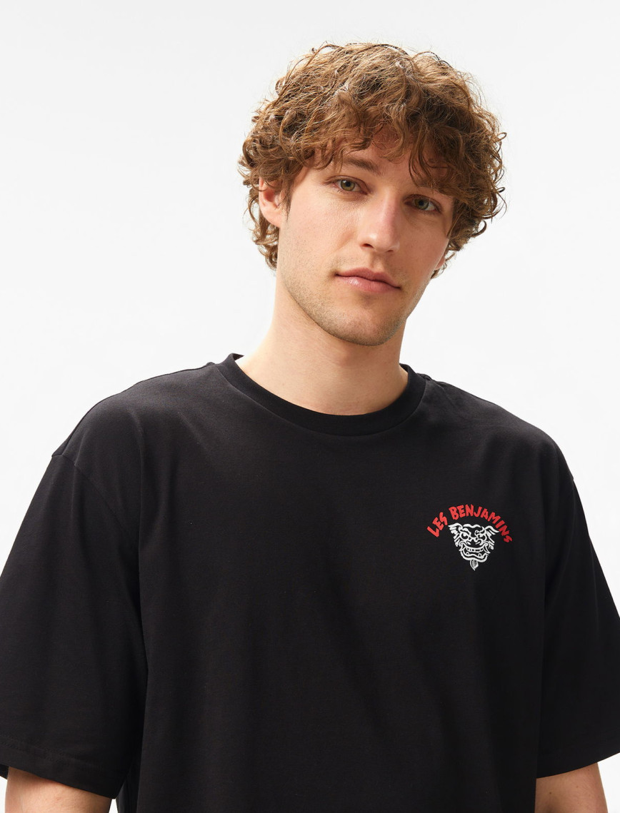 Les Benjamins Relaxed 032 Erkek Siyah T-Shirt Les Benjamins Relaxed 032 Erkek Siyah T-Shirt