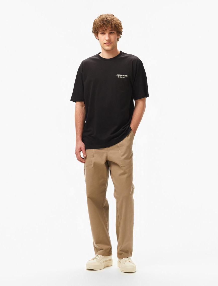 Les Benjamins Relaxed 038 Erkek Siyah T-Shirt Les Benjamins Relaxed 038 Erkek Siyah T-Shirt