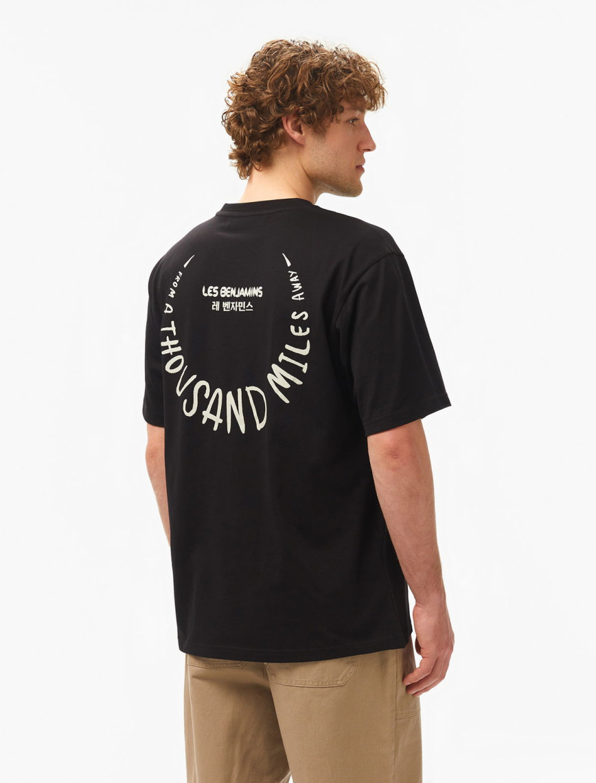 Les Benjamins Relaxed 038 Erkek Siyah T-Shirt Les Benjamins Relaxed 038 Erkek Siyah T-Shirt
