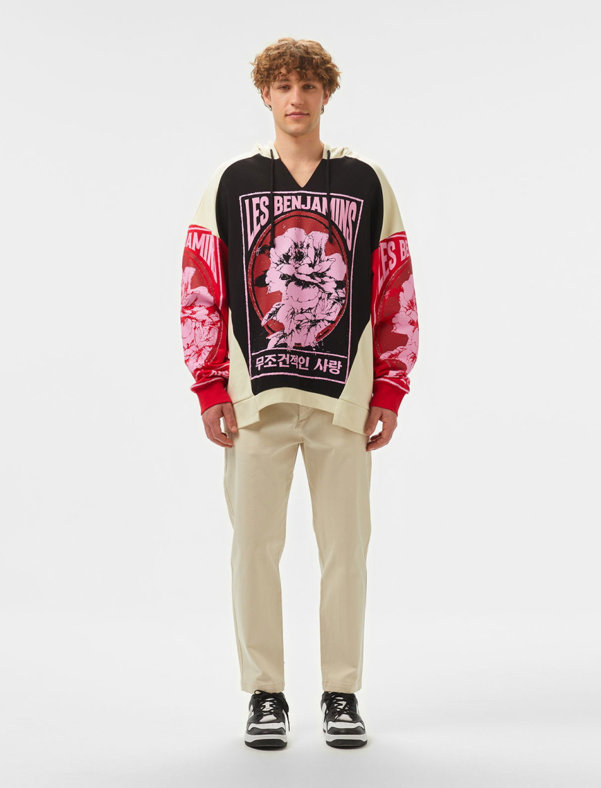 Les Benjamins 106 Erkek Renkli Hoodie Les Benjamins 106 Erkek Renkli Hoodie