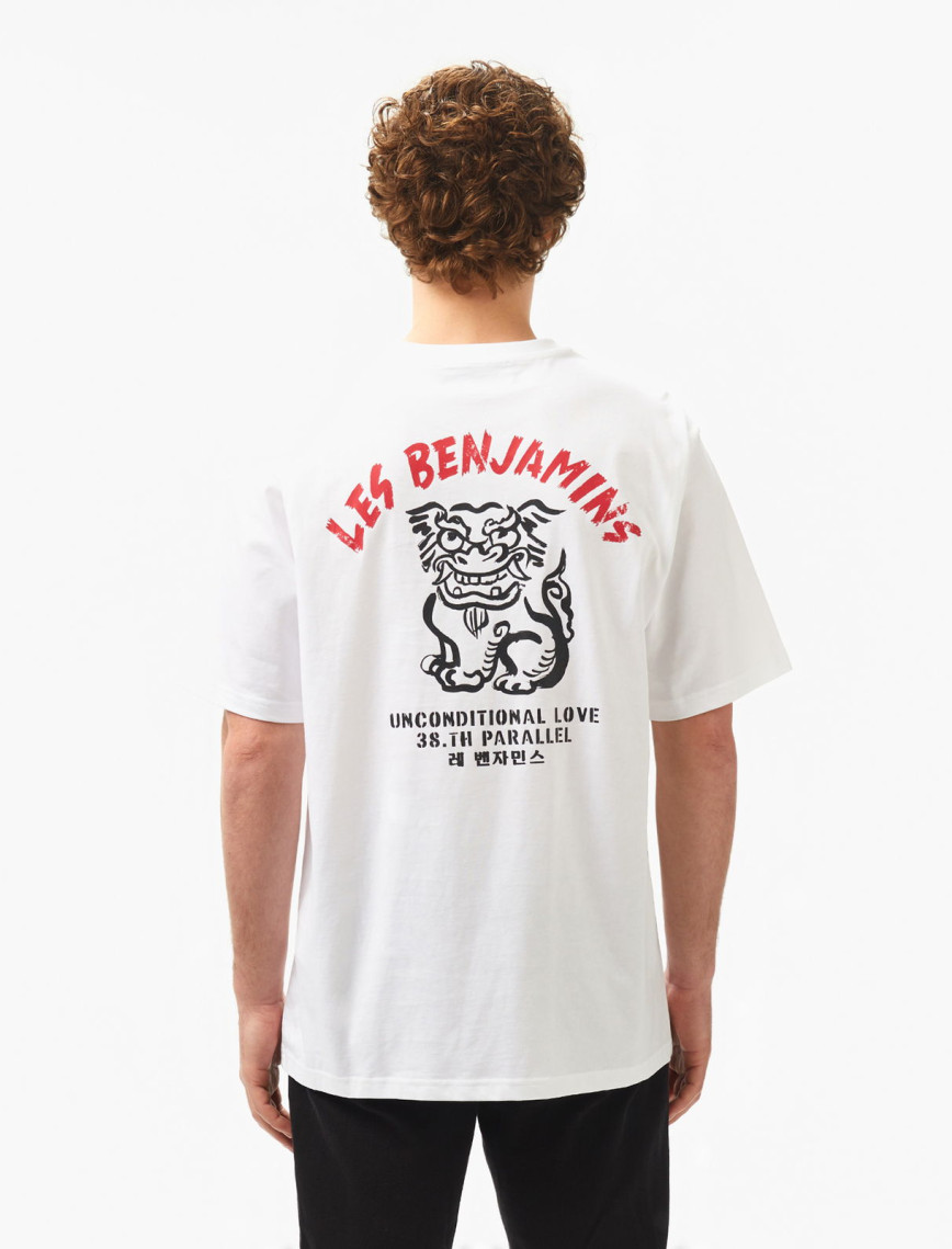 Les Benjamins Relaxed 031 Erkek Beyaz T-Shirt Les Benjamins Relaxed 031 Erkek Beyaz T-Shirt