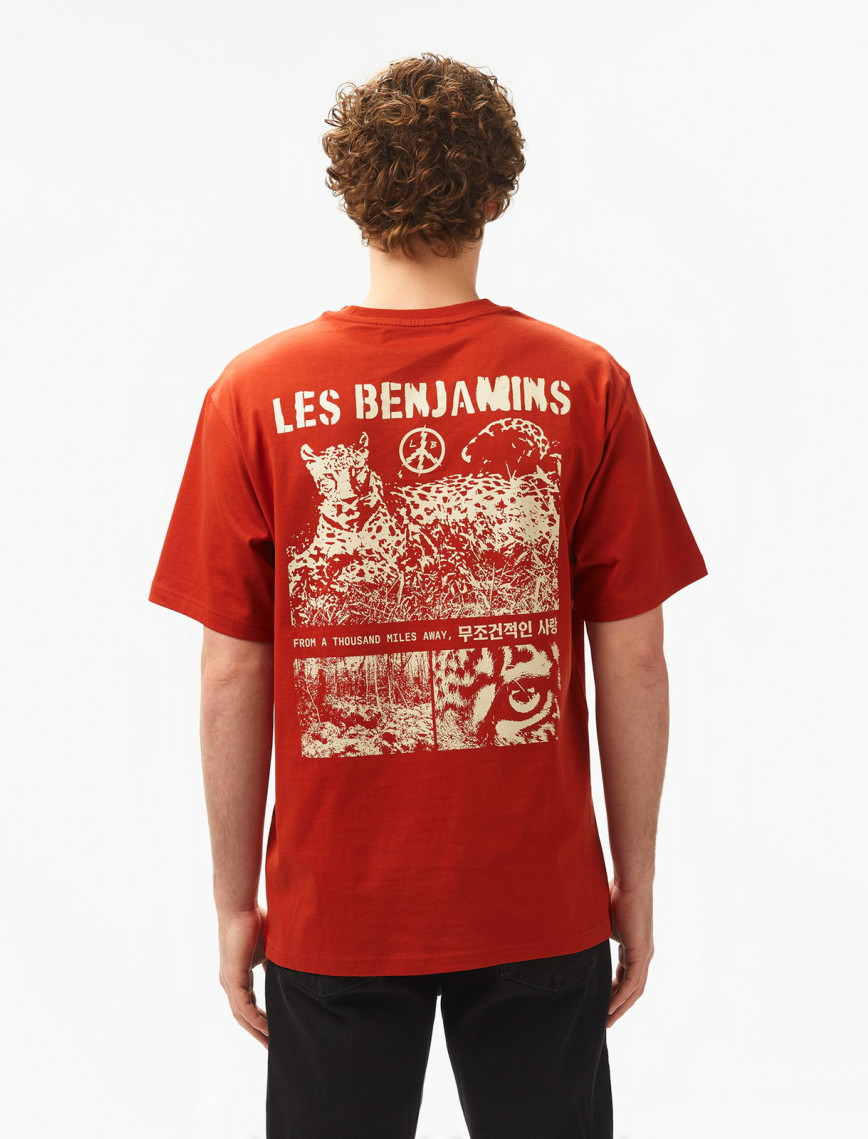 Les Benjamins Relaxed 016 Erkek Bordo T-Shirt Les Benjamins Relaxed 016 Erkek Bordo T-Shirt