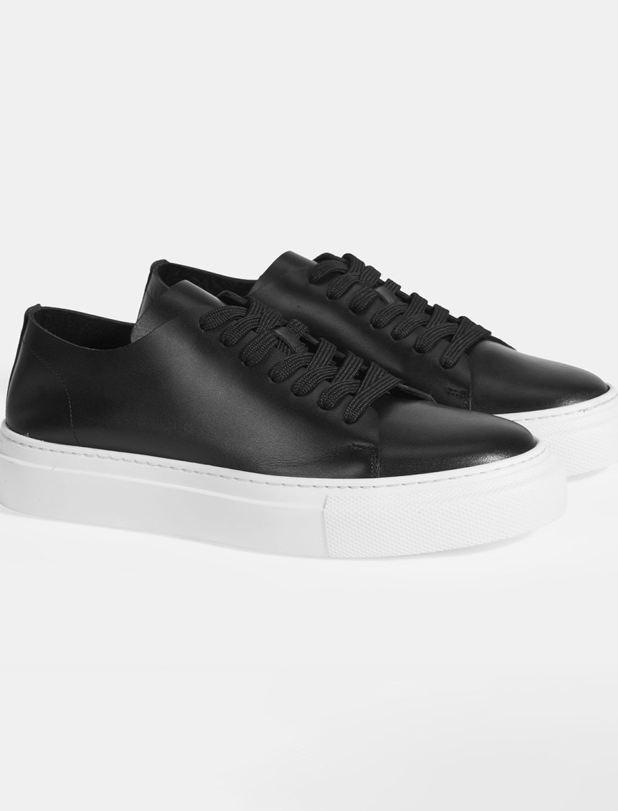 Denissy Siyah Erkek Deri Günlük Ayakkabı Denissy Siyah Erkek Deri Günlük Ayakkabı