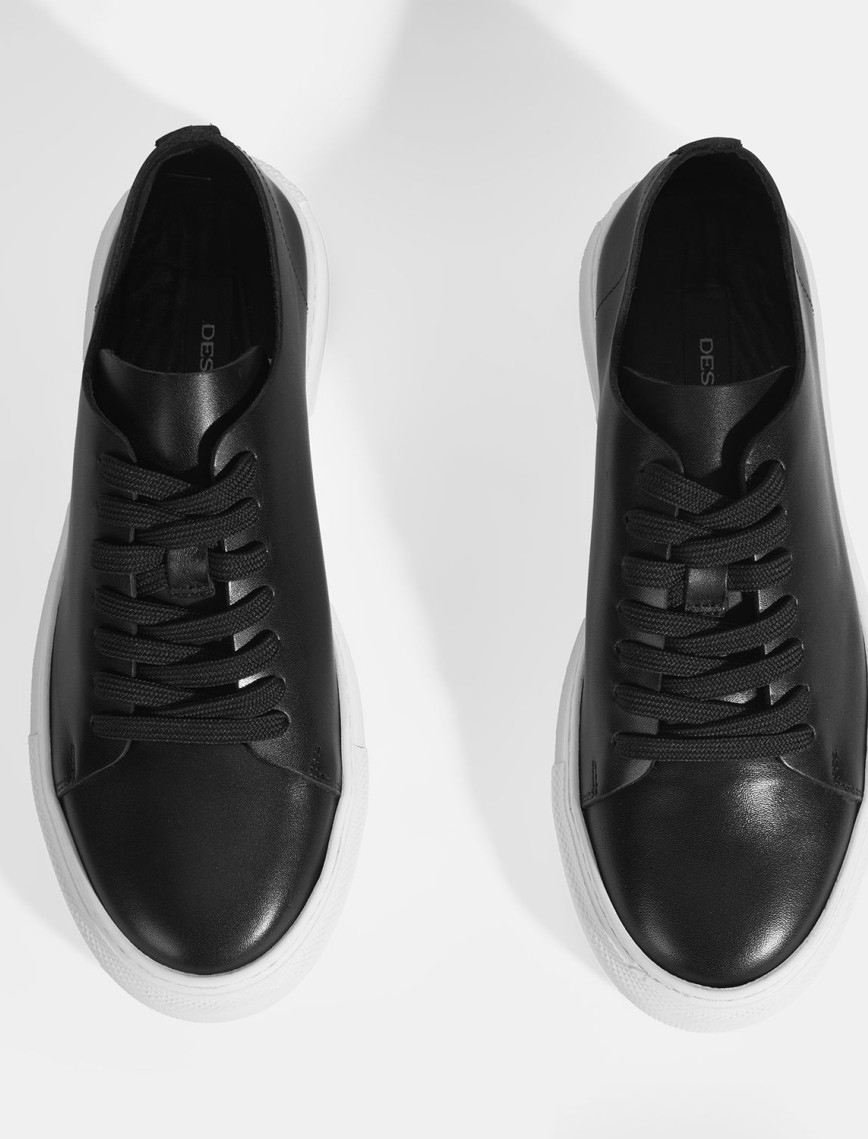 Denissy Siyah Erkek Deri Günlük Ayakkabı Denissy Siyah Erkek Deri Günlük Ayakkabı