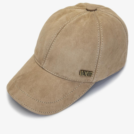 Valmenti Erkek Hakiki Deri Bej Süet Beyzbol Şapka Valmenti Erkek Hakiki Deri Bej Süet Beyzbol Şapka