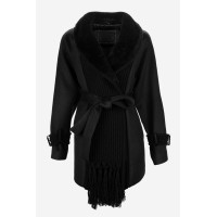 Valmenti Kadın Tekstil Siyah Mont