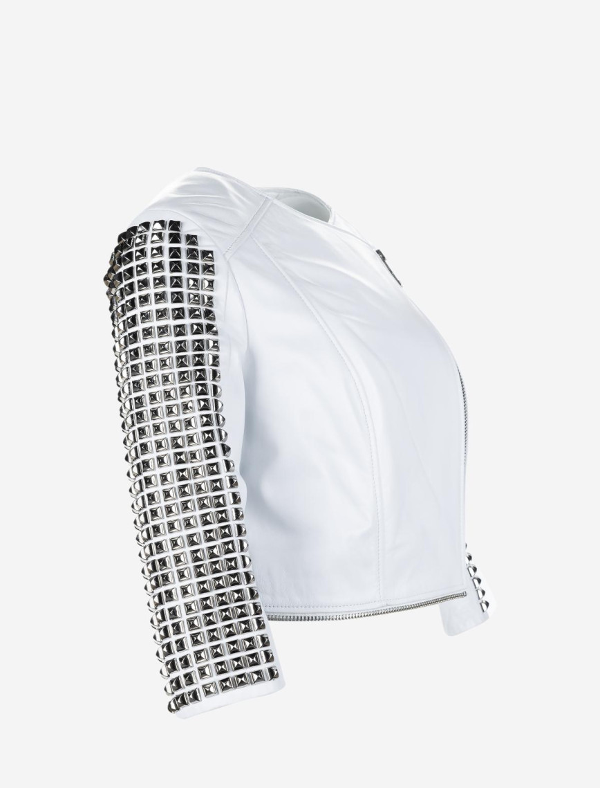 Valmenti Kadın Hakiki Deri Beyaz Mont Valmenti Kadın Hakiki Deri Beyaz Mont