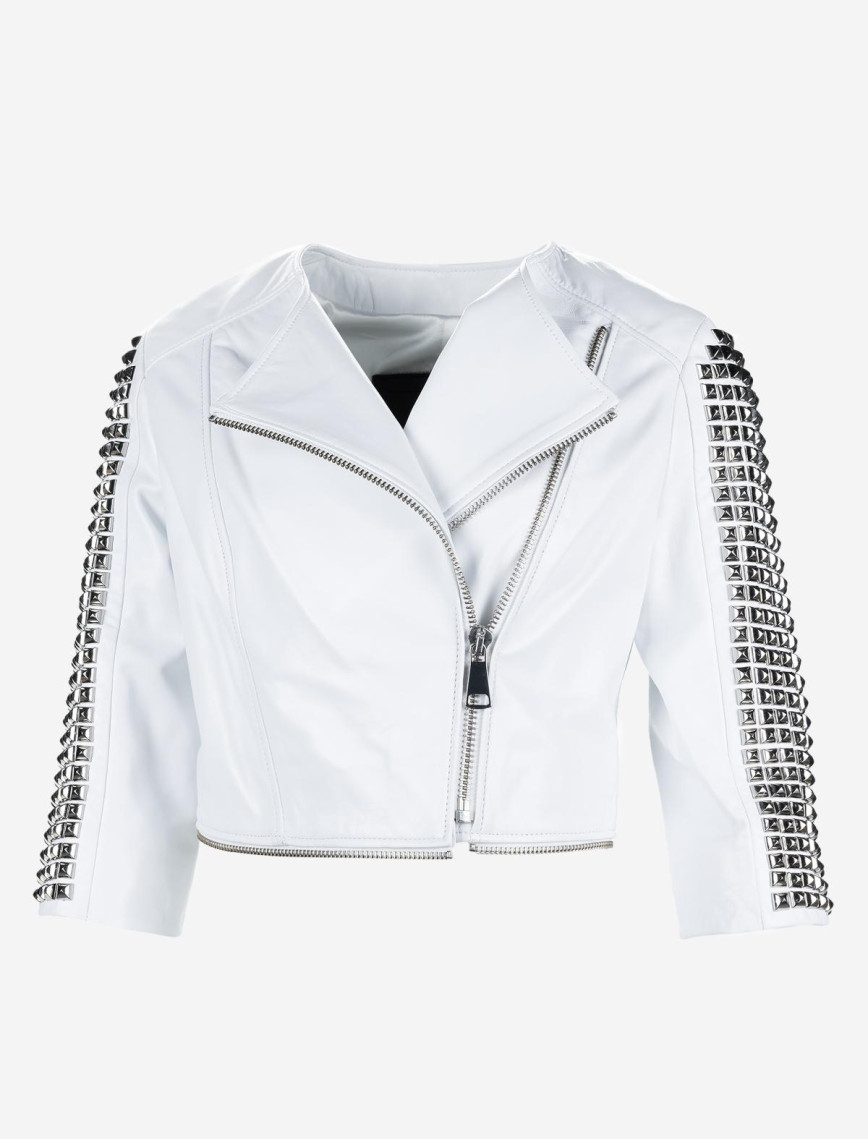 Valmenti Kadın Hakiki Deri Beyaz Mont Valmenti Kadın Hakiki Deri Beyaz Mont