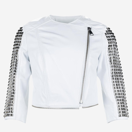 Valmenti Kadın Hakiki Deri Beyaz Mont Valmenti Kadın Hakiki Deri Beyaz Mont