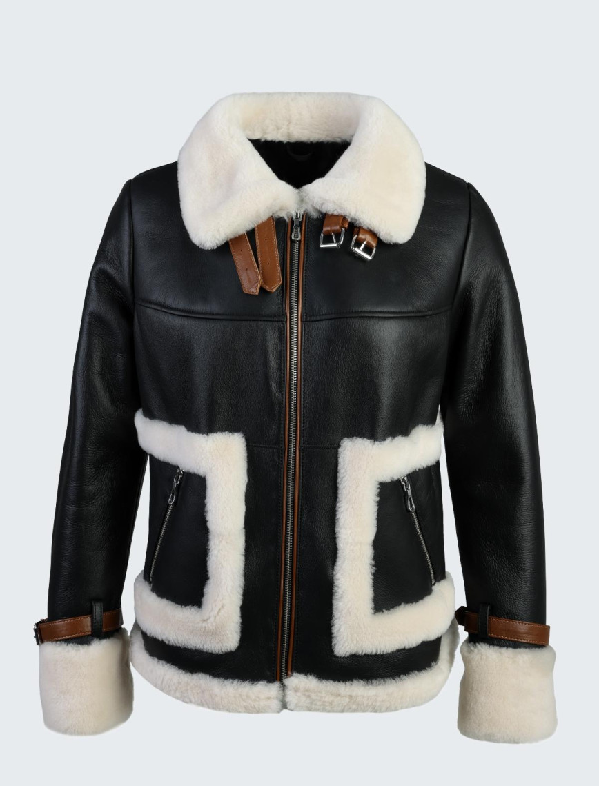 Valmenti Kadın Siyah Hakiki Deri Deri Mont Valmenti Kadın Siyah Hakiki Deri Deri Mont