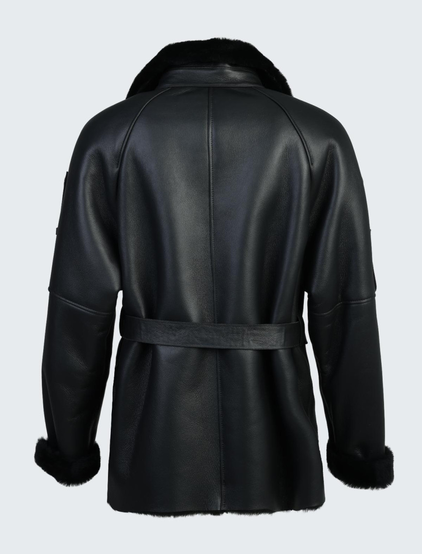 Valmenti Kadın Siyah Hakiki Deri Deri Mont Valmenti Kadın Siyah Hakiki Deri Deri Mont