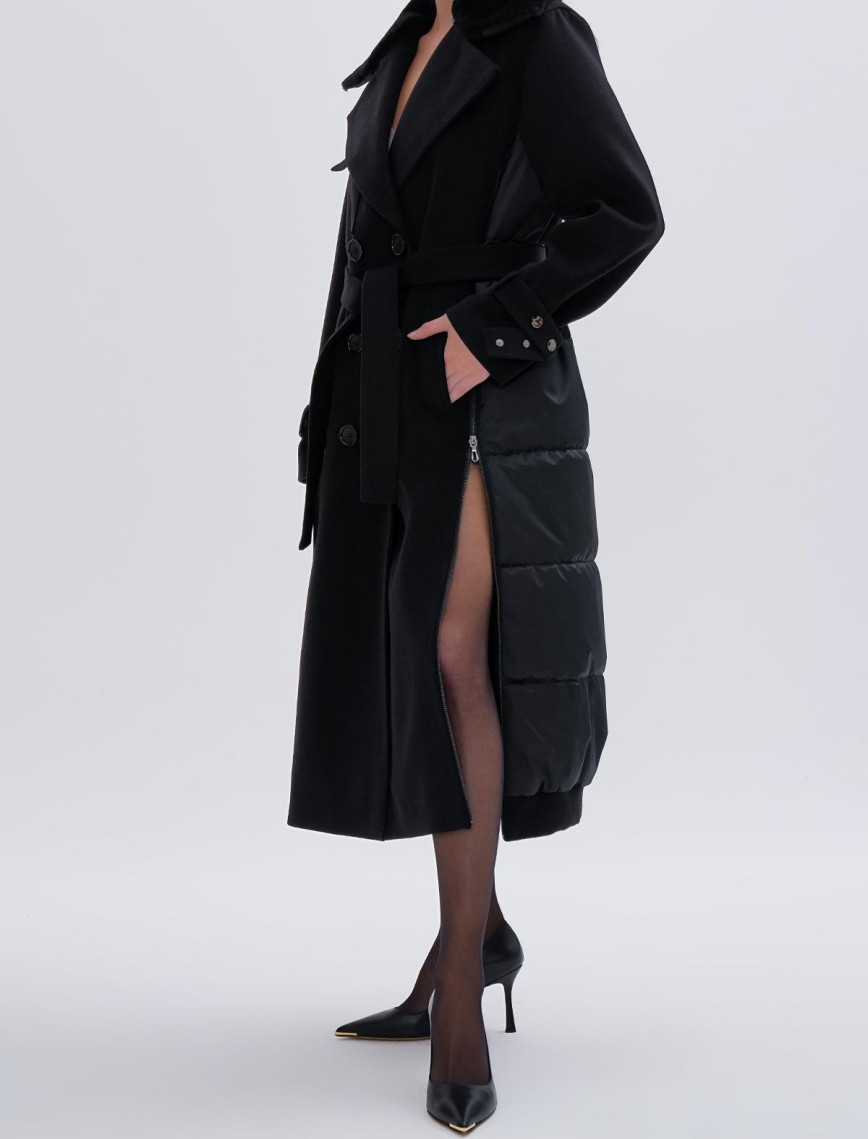 Valmenti Kadın Tekstil Vizon Mont