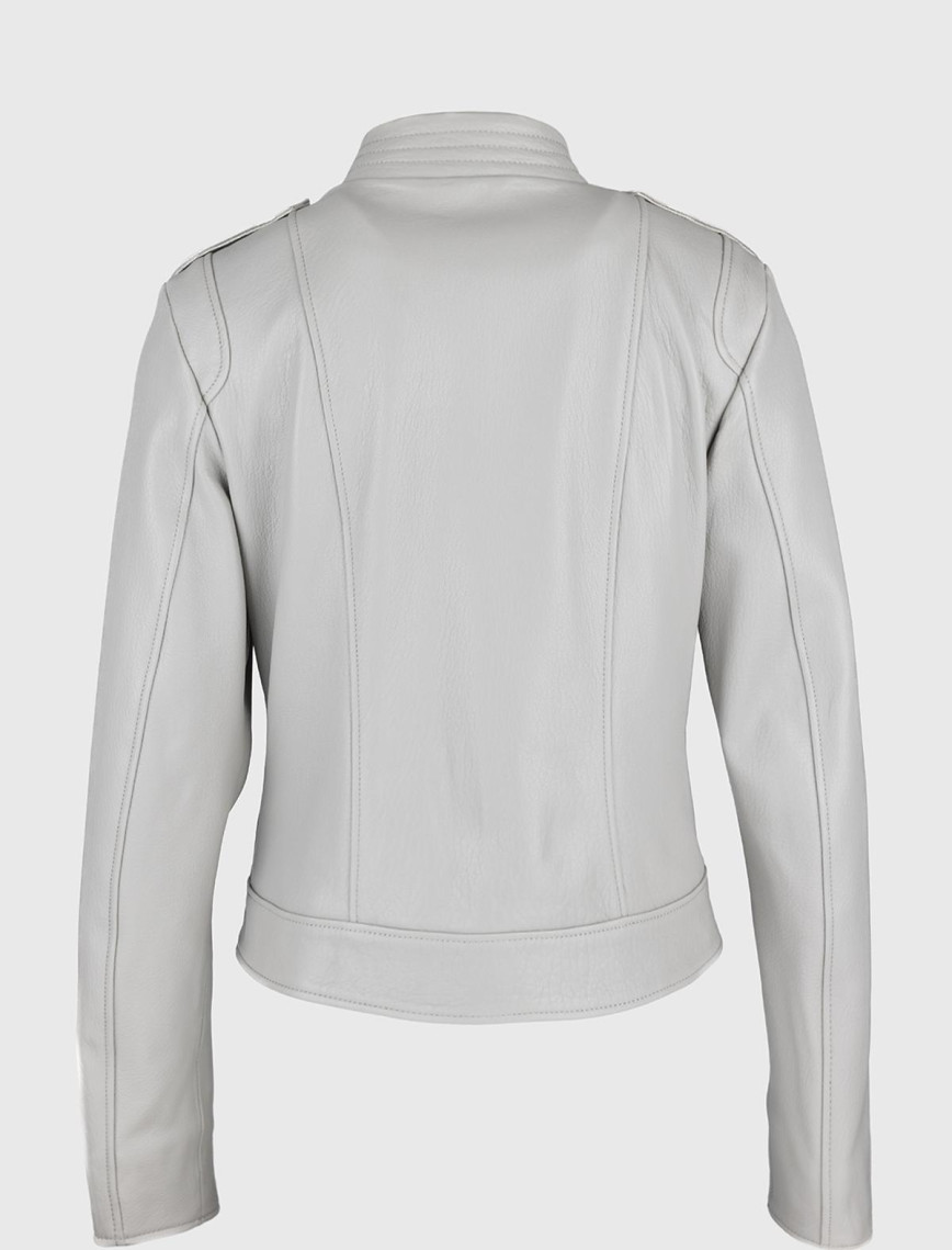 Valmenti Kadın Gri Hakiki Deri Deri Mont Valmenti Kadın Gri Hakiki Deri Deri Mont