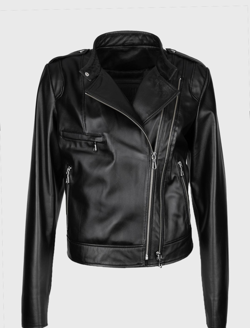 Valmenti Kadın Siyah Hakiki Deri Deri Mont Valmenti Kadın Siyah Hakiki Deri Deri Mont