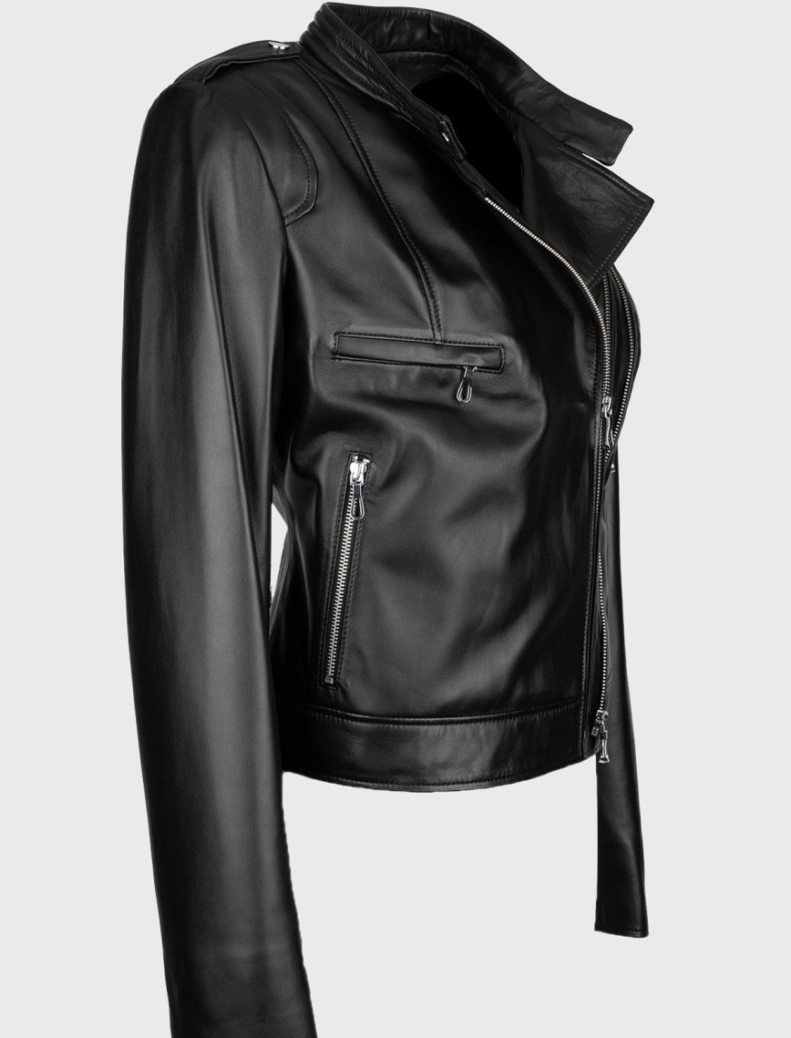 Valmenti Kadın Siyah Hakiki Deri Deri Mont Valmenti Kadın Siyah Hakiki Deri Deri Mont