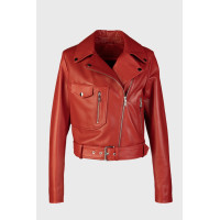 Valmenti Kadın Kırmızı Hakiki Deri Deri Mont Valmenti Kadın Kırmızı Hakiki Deri Deri Mont