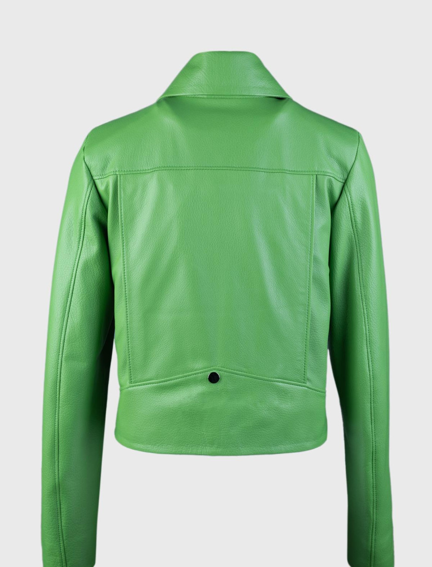 Valmenti Kadın Yeşil Hakiki Deri Deri Mont Valmenti Kadın Yeşil Hakiki Deri Deri Mont