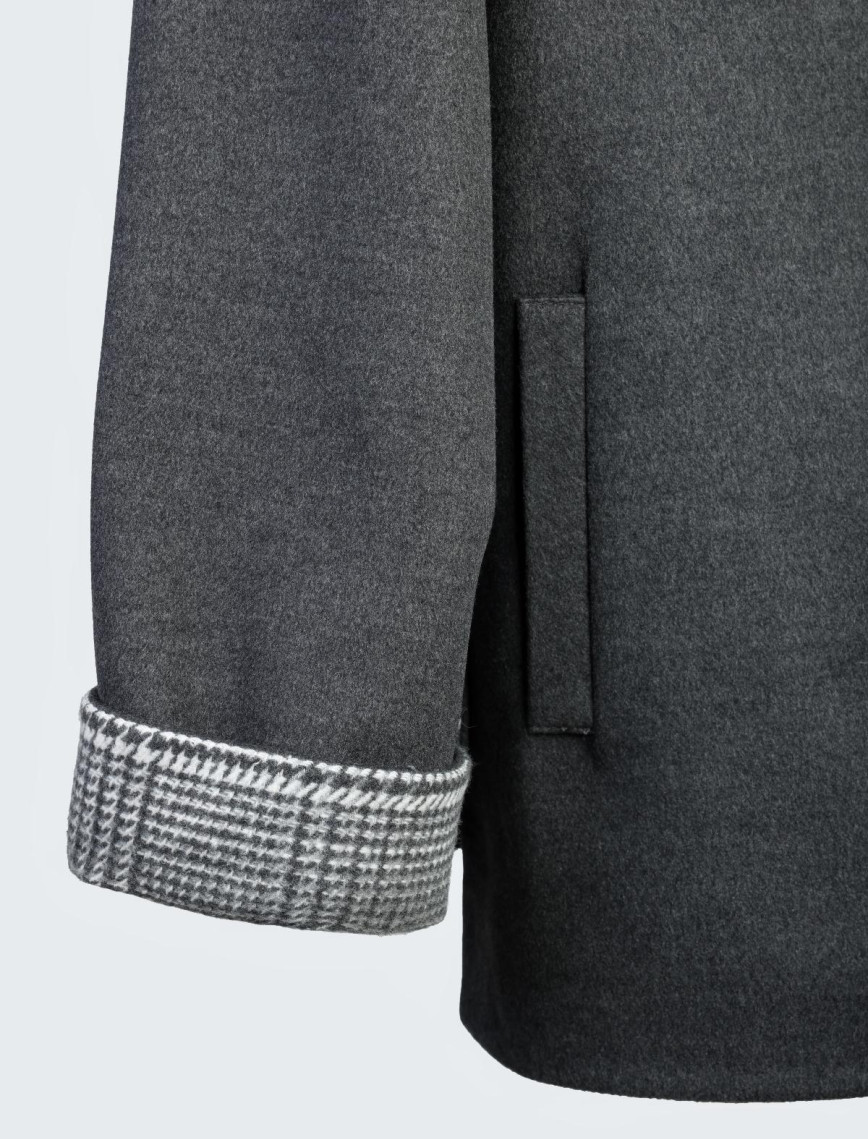 Valmenti Kadın Gri KURK/DERI/KUMAS Mont Valmenti Kadın Gri KURK/DERI/KUMAS Mont