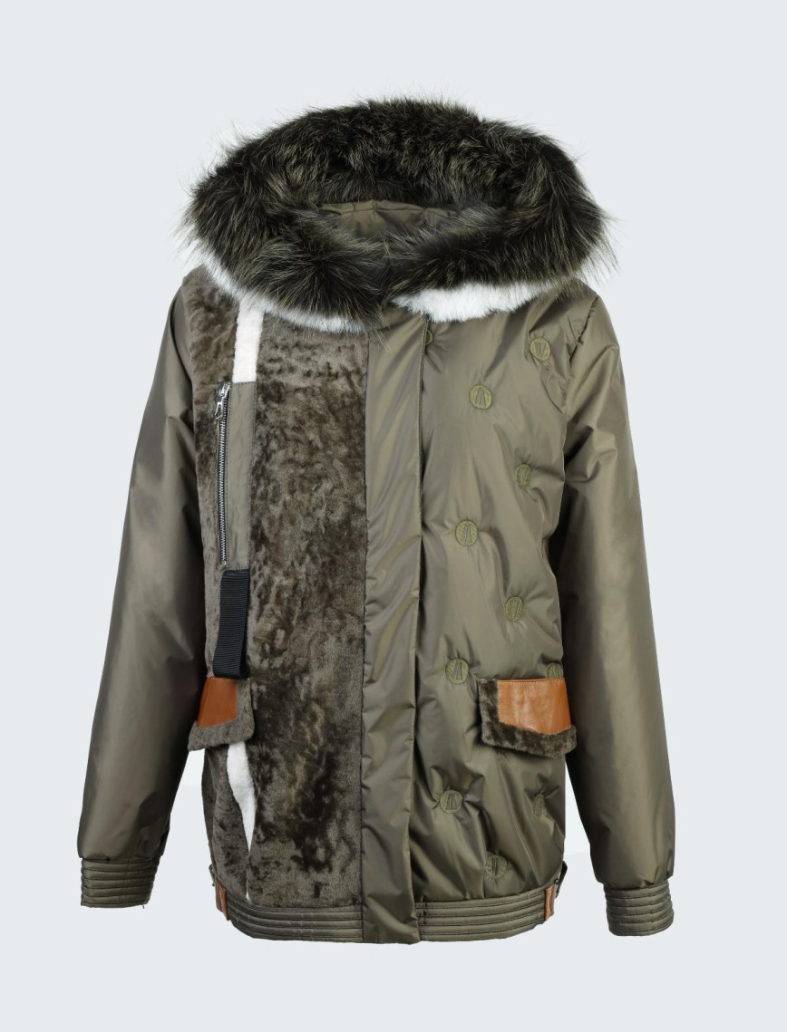 Valmenti Kadın Camel KURK/DERI/KUMAS Mont Valmenti Kadın Camel KURK/DERI/KUMAS Mont