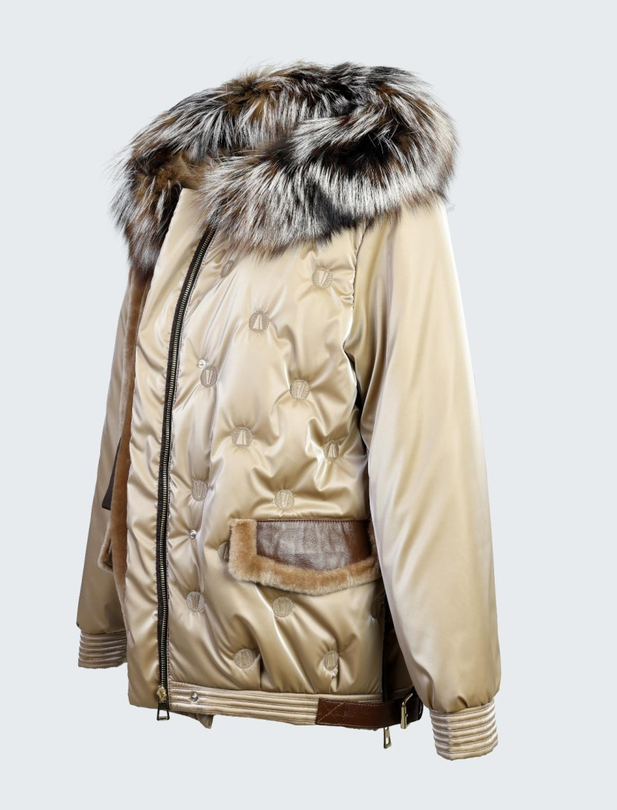 Valmenti Kadın Camel KURK/DERI/KUMAS Mont Valmenti Kadın Camel KURK/DERI/KUMAS Mont