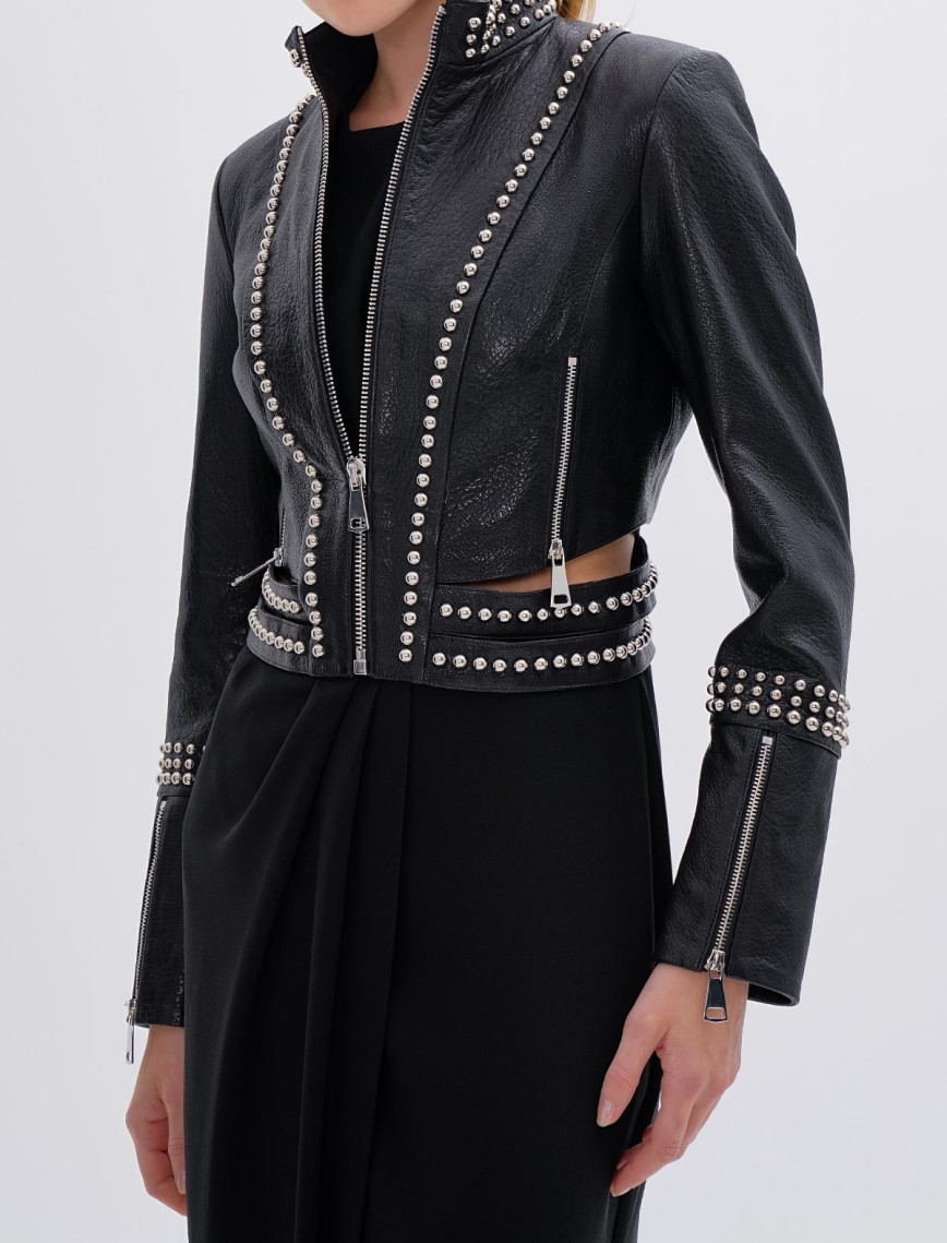 Valmenti Kadın Hakiki Deri Siyah Mont Valmenti Kadın Hakiki Deri Siyah Mont