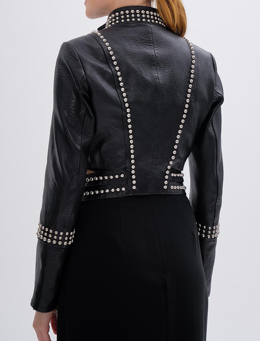 Valmenti Kadın Hakiki Deri Siyah Mont Valmenti Kadın Hakiki Deri Siyah Mont