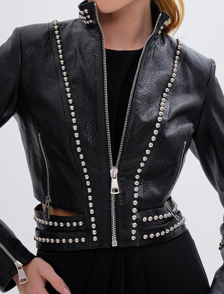 Valmenti Kadın Hakiki Deri Siyah Mont Valmenti Kadın Hakiki Deri Siyah Mont