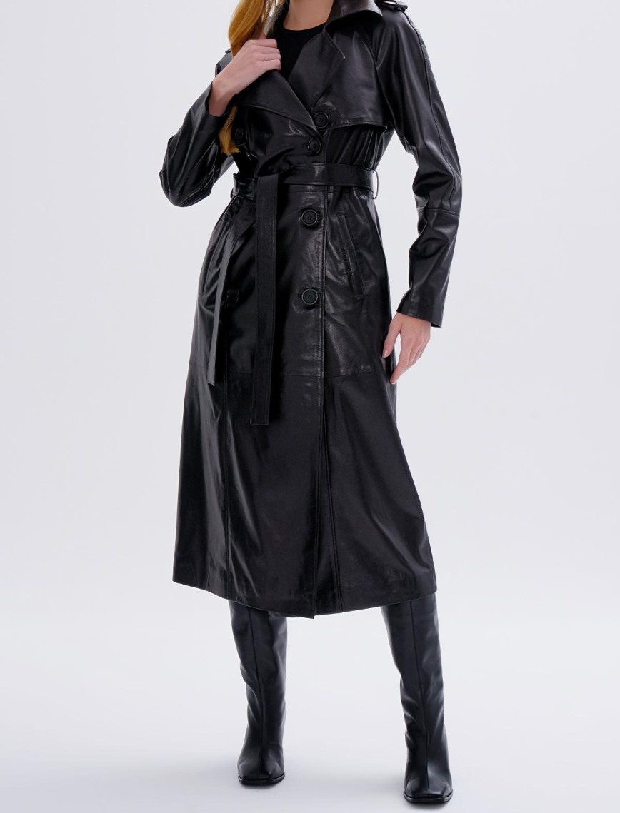 Valmenti Kadın Hakiki Deri Siyah Deri Mont Valmenti Kadın Hakiki Deri Siyah Deri Mont