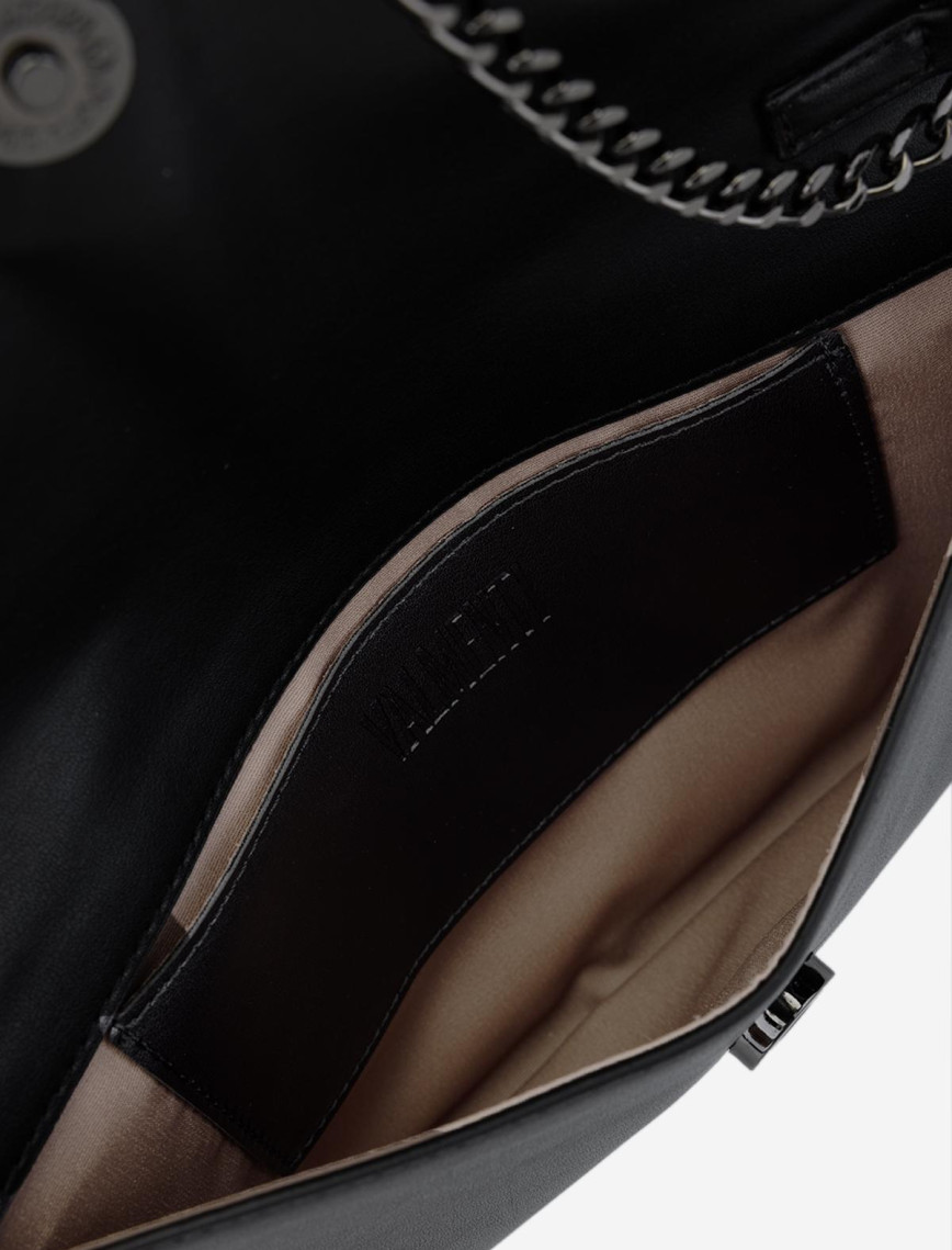 Valmenti Kadın Vegan Siyah Deri Portföy Çanta Valmenti Kadın Vegan Siyah Deri Portföy Çanta