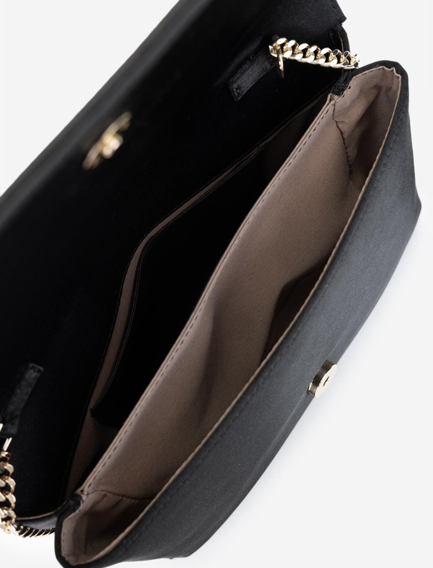 Valmenti Kadın Vegan Siyah Saten Omuz Çanta Valmenti Kadın Vegan Siyah Saten Omuz Çanta