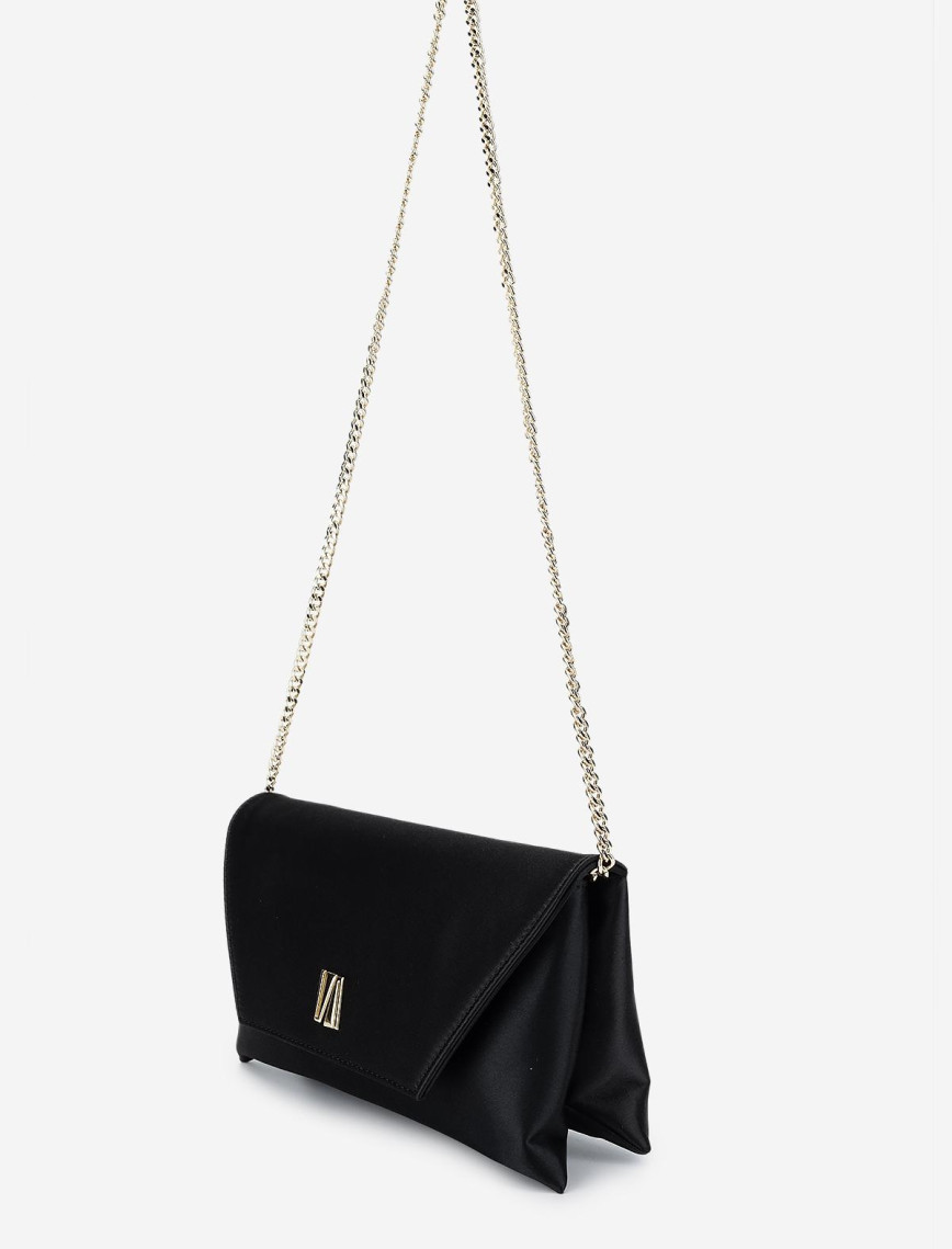 Valmenti Kadın Vegan Siyah Saten Omuz Çanta Valmenti Kadın Vegan Siyah Saten Omuz Çanta