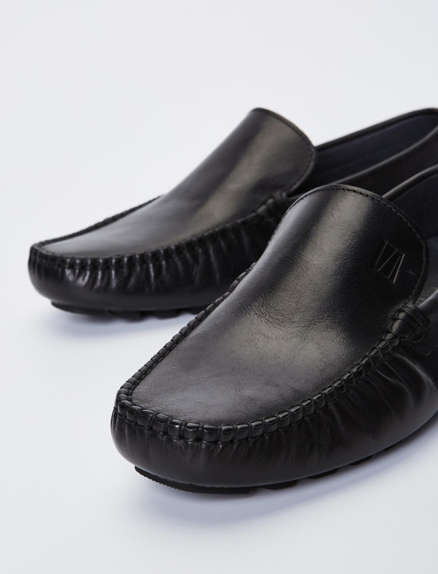 Valmenti Astro Erkek Siyah Hakiki Deri Loafer Ayakkabı Valmenti Astro Erkek Siyah Hakiki Deri Loafer Ayakkabı