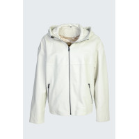 Valmenti Rosia Kadın Off white jumbo Hakiki Deri Deri Mont