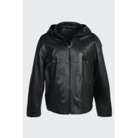 Valmenti Rosia Kadın Siyah jumbo Hakiki Deri Deri Mont