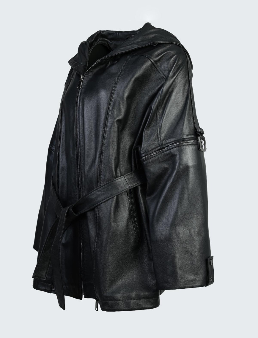 Valmenti Kadın Siyah zig Hakiki Deri Deri Mont Valmenti Kadın Siyah zig Hakiki Deri Deri Mont