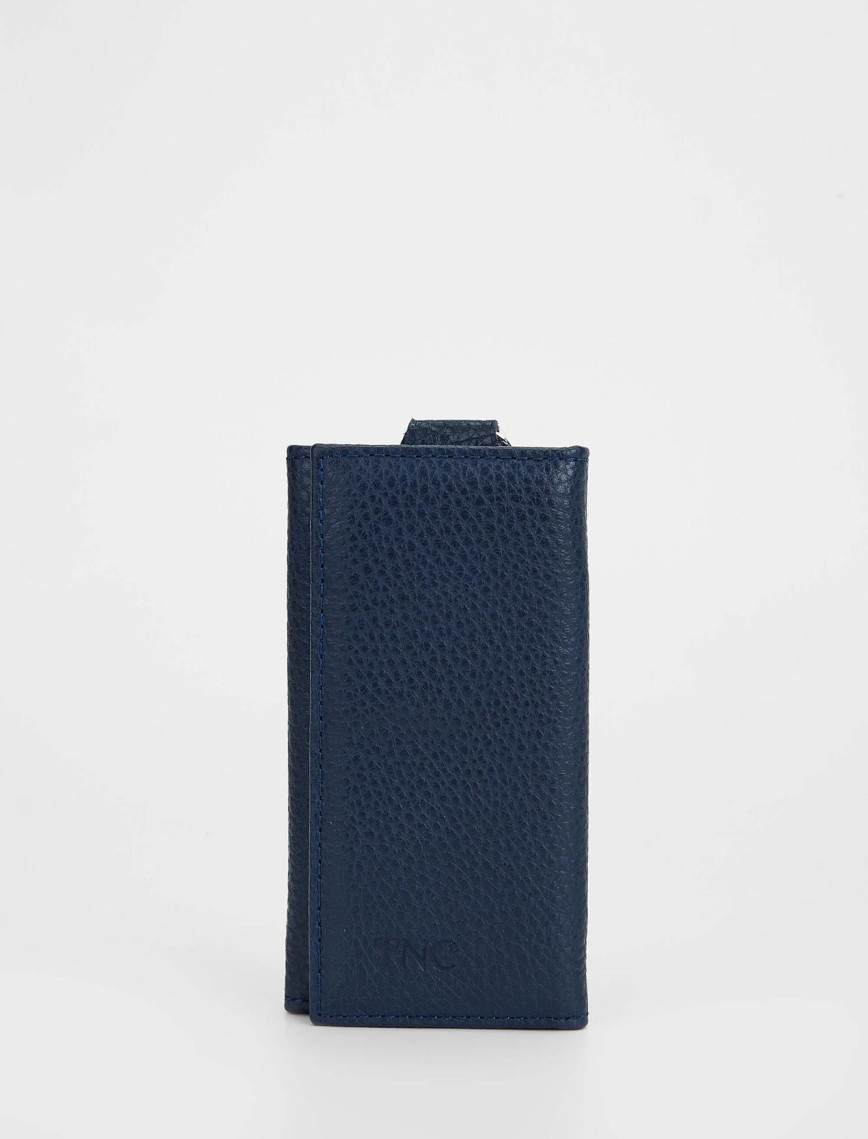 Tamer Tanca Erkek Hakiki Deri Lacivert Anahtarlık Tamer Tanca Erkek Hakiki Deri Lacivert Anahtarlık