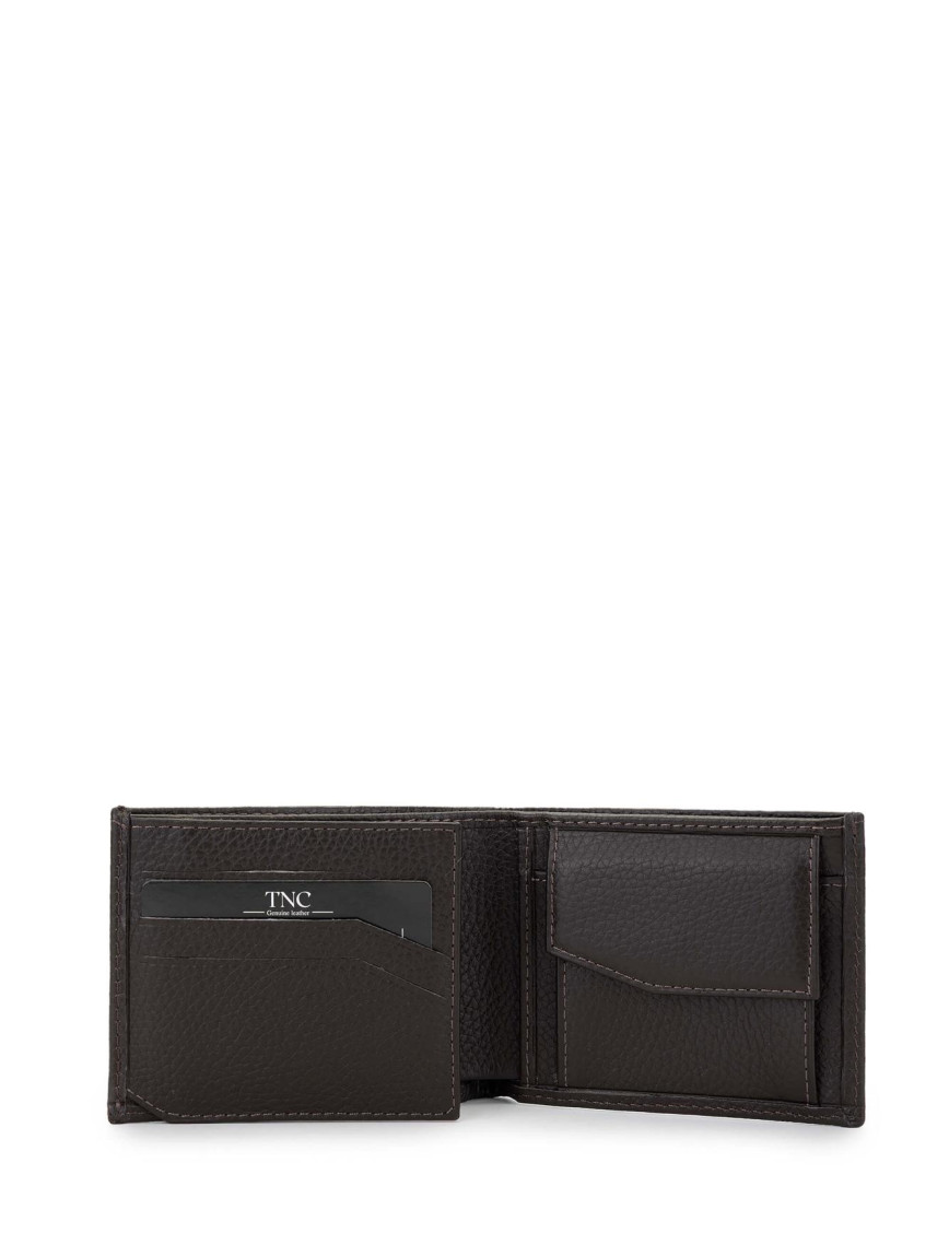 Tamer Tanca Erkek Hakiki Deri Kahverengi Cüzdan Cuzdan