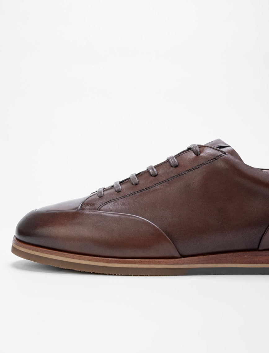 Valmenti Erkek Taba Hakiki Deri Casual Ayakkabı