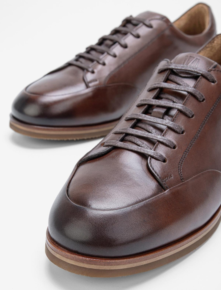 Valmenti Erkek Taba Hakiki Deri Casual Ayakkabı