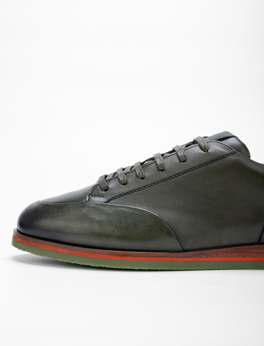 Valmenti Erkek Haki Hakiki Deri Casual Ayakkabı Valmenti Erkek Haki Hakiki Deri Casual Ayakkabı